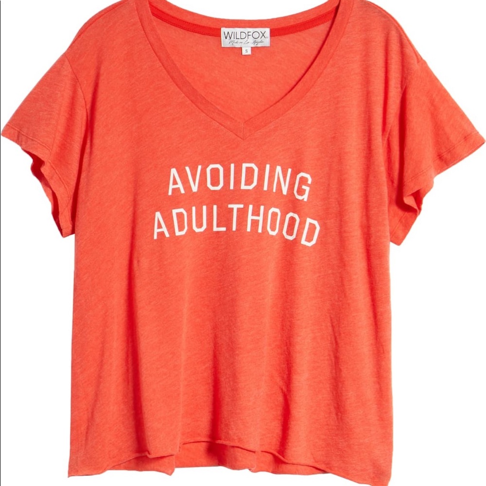 NWT Wildfox Avoiding Adulthood Tee size